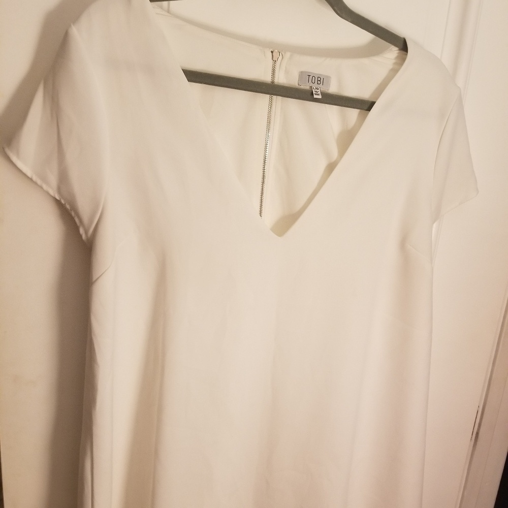 White Short Sleeve Dress Recruitment Semi Formal